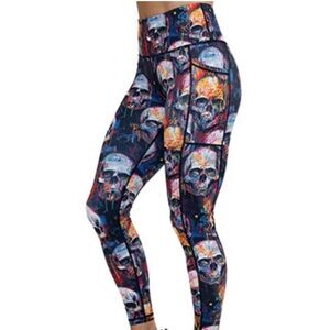 Death by Art CVG full length legging EUC